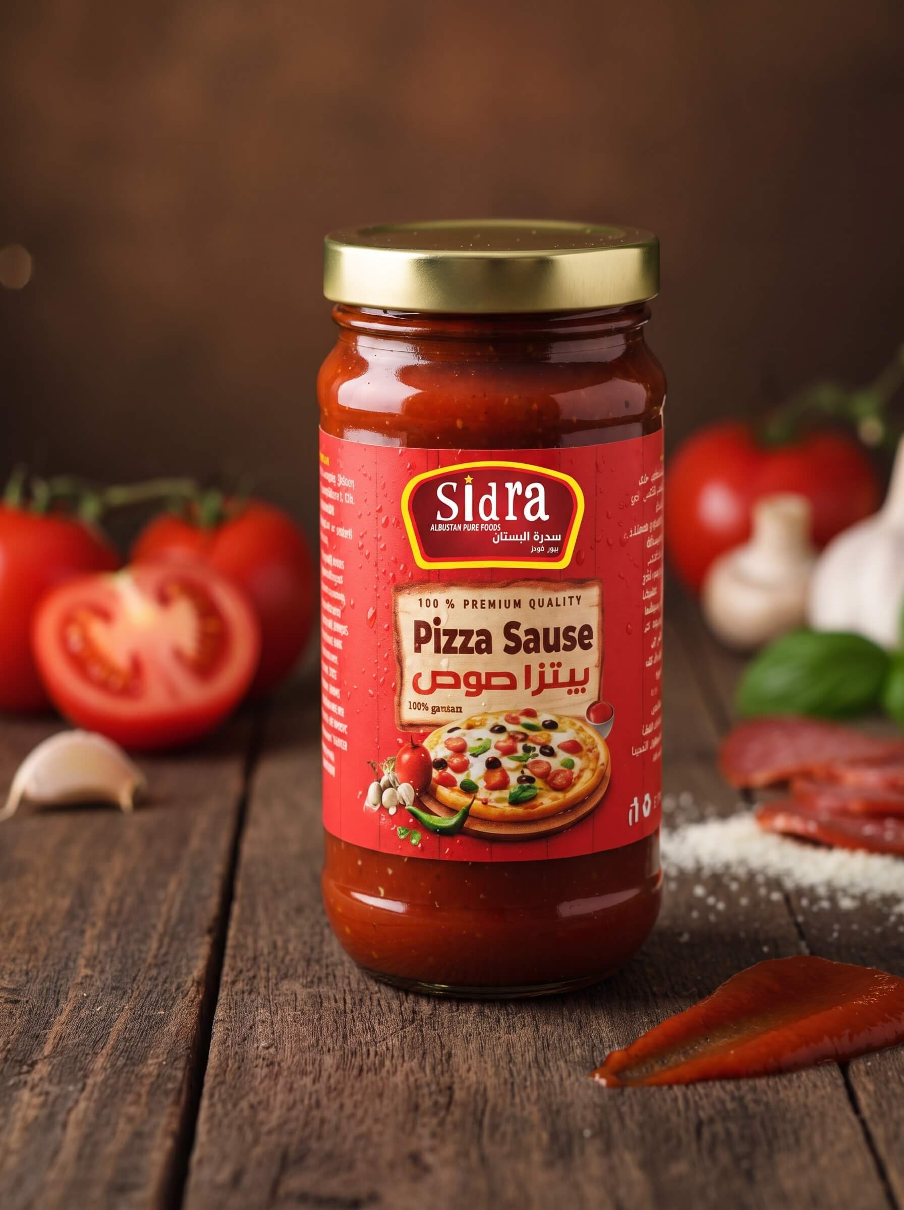 Sidra pizza sauce jar